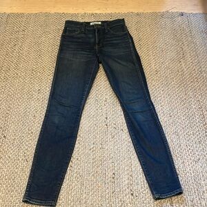 Madewell 10” high rise skinny jeans size 25